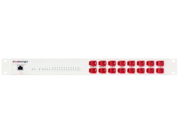 Rackmount.IT RM-FR-T11 - Rack-monteringssett - RJ-45 X 16 - RAL 9003, signalhvit - 1U - 19" - for Fortinet FortiGate 80E, 81E