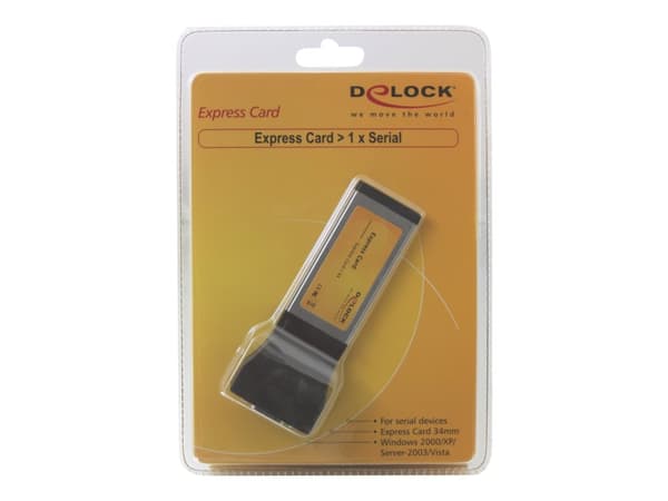 Delock Express Card to 1x serial - Seriell adapter - ExpressCard - RS-232