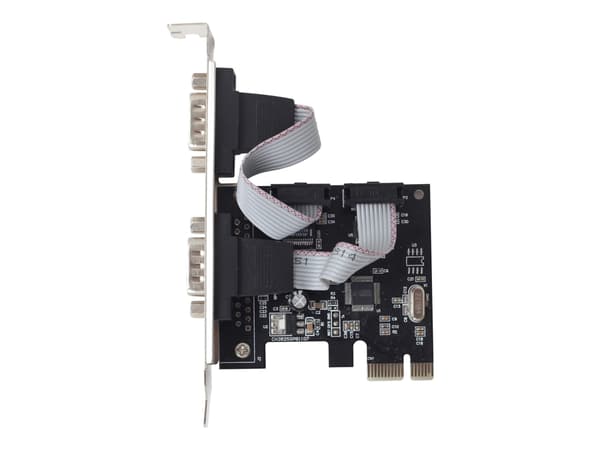 Gembird SPC-22 - Seriell adapter - PCIe 1.1 - RS-232 x 2