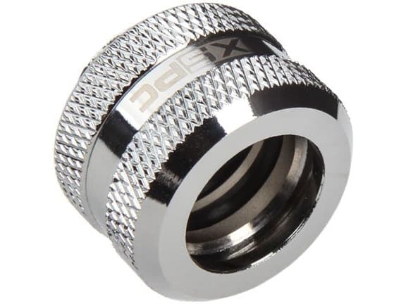 XSPC-tilkobling rett G1/4 tommer AG til 14 mm OD hardt rør - krom sølv