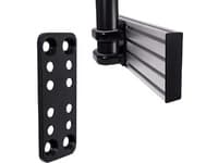 B-Tech BT8390, Base, Sort, Stål, Vegg, 140 mm, 5 mm