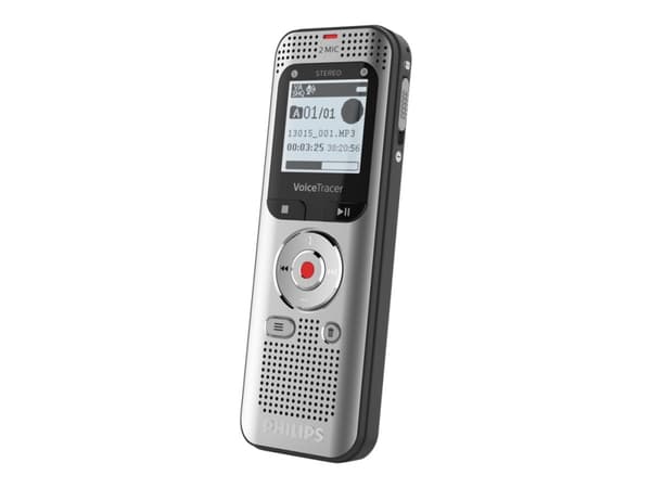 Philips Voice Tracer DVT2050/00, 50 h, Stereo (ST), MP3, WAV, 16 O, 8 - 128 Kbit/s, LCD