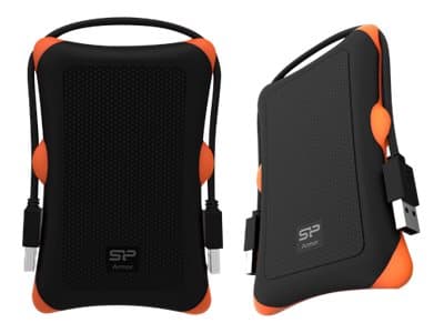 Silicon Power Armor A30 - Lagringspakning - 2,5" - SATA 6Gb/s - USB 3.2 (Gen 1) - sort
