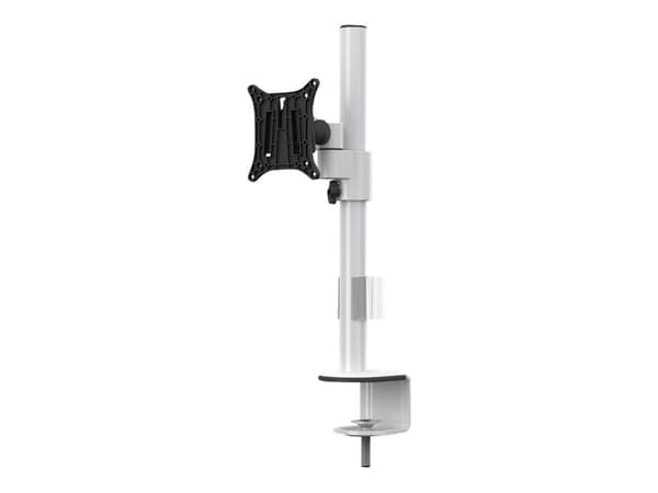 Multibrackets M VESA Deskmount Officeline Single - Monteringssett - for LCD-skjerm - stål - hvit - skjermstørrelse: 15"-30" - skrivebordsmonterbar Hvit