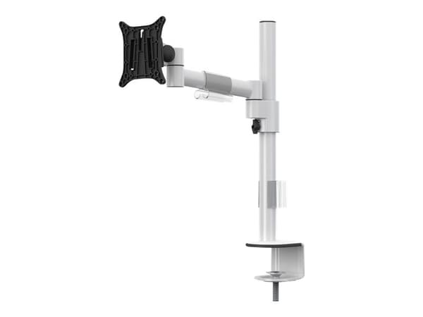 Multibrackets M VESA Deskmount Officeline Single I - Monteringssett (skrivebordsklemmemontering) - for LCD-skjerm - stål - hvit - skjermstørrelse: 15 Hvit