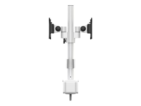Multibrackets M VESA Deskmount Officeline Dual B2B - Monteringssats (bordsfäste, monteringsarm för dubbla skärmar) - för LCD-display - stål - vit - s