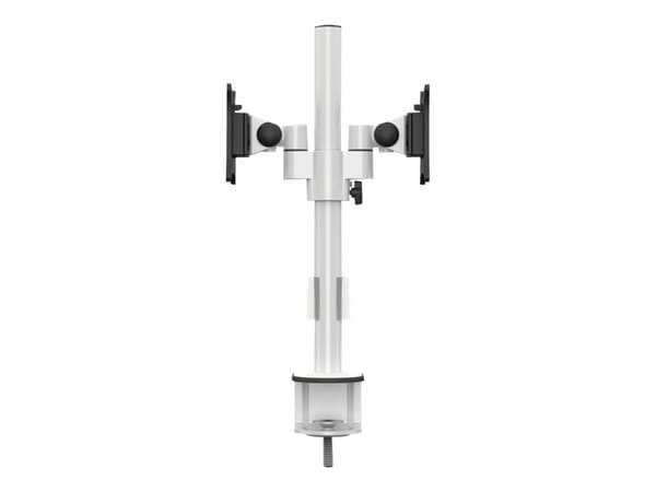 Multibrackets M VESA Deskmount Officeline Dual B2B - Monteringssats (bordsfäste, monteringsarm för dubbla skärmar) - för LCD-display - stål - vit - s