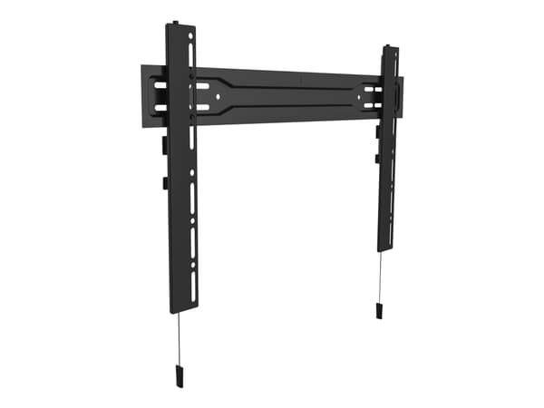 Multibrackets M VESA Wallmount Super Slim Fixed 600 MAX - Konsol - för platt panel - plast, stål - skiffersvart - skärmstorlek: 32"-70" - väggmonterb