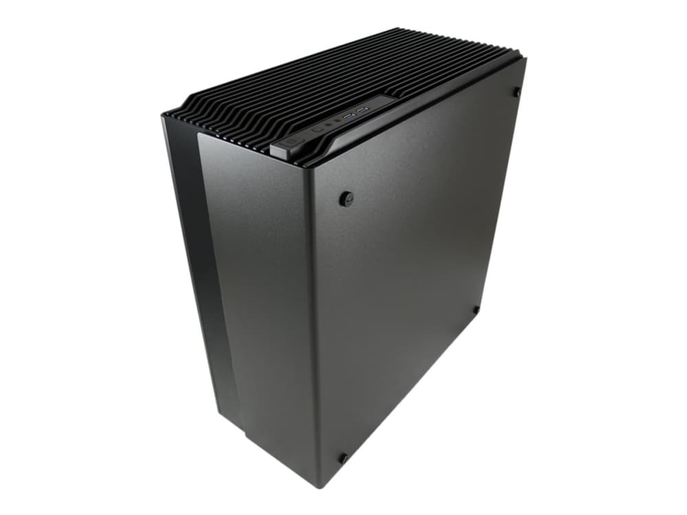 LC Power Gaming 993B Covertaker - Tower - ATX - windowed side panel (tempered glass) - inget nätaggregat - svart, genomskinligt svart - USB/ljud