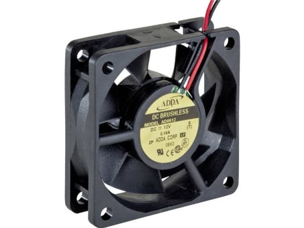 ADDA AD0612LB-A70GL(TD) Aksial ventilator 12 V/DC 23.1 m³/h (L x B x H) 60 x 60 x 25 mm