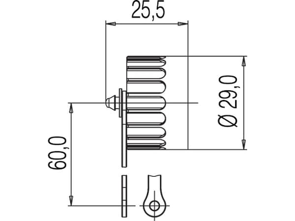 Amphenol C016 00U000 000 000 12 Rundstik beskyttelsesdæksel Serie (rundstikforbindelse): C016 1 stk