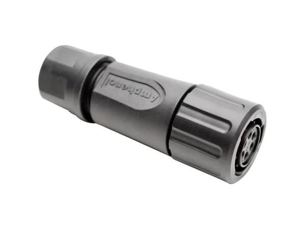 Amphenol RTS 6BS 10N 6S03 Rundstik Kobling, lige Samlet poltal: 6 Serie (rundstikforbindelse): Ecomate Aquarius 1 stk