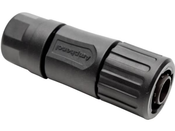 Amphenol RTS 6BS 8N 3P Round Connector Connector, rak Serie (rund kontakt): Ecomate Aquarius Totalt antal poler: 3 1 st