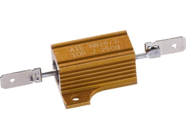 ATE Elektroniikka RB25/7-10R-J Korkea kuormitusvastus 10 Ω Suorakulmainen liitin 25 W 5 % 1 kpl 1 kpl