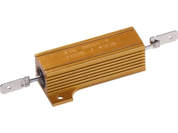 ATE Electronics RB50/7-10R-J Højbelastningsmodstand 10 Ω Stiktilslutning rektangulær 50 W 5 % 1 stk