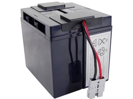Conrad VISRBC7, Forseglet blysyre (VRLA), 1 stykker, Sort, APC BP1400, BP1400X116, DLA1500, DLA1500I, SMT1500, SMT1500I, SMT1500ICH, SMT1500TW, SMT15