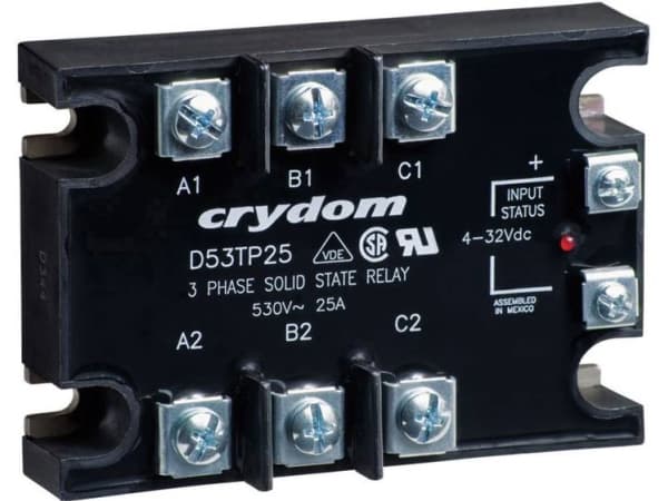 Crydom Semiconductor relä A53TP25D 25 A Kopplingsspänning (max.): 530 V ...