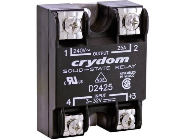 Crydom Halvlederrelæ HD48125 125 A Koblingsspænding (max.): 530 V/AC Vekslende ved nulspænding 1 stk