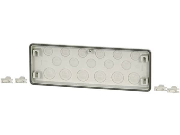 Eaton FL4-3 Flangeplade med prægning (L x B x H) 23 x 329 x 116 mm Plastic Grå 1 stk