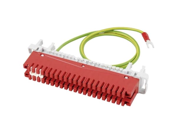 EFB-Elektronik LSA-Erdungsdrahtleiste 2/34 34polig für Rundstangenmontage Hersteller: EFB Elektronik (46007.2)