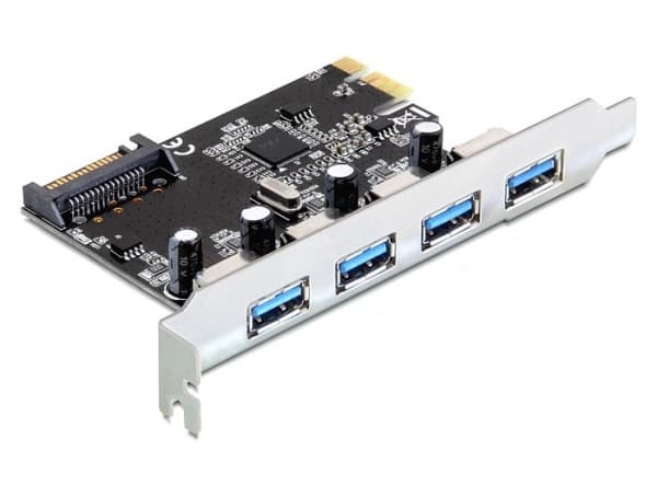Delock PCI Express Card > 4 x USB 3.0 - USB-adapter - PCIe 2.0 - USB 3.0 x 4