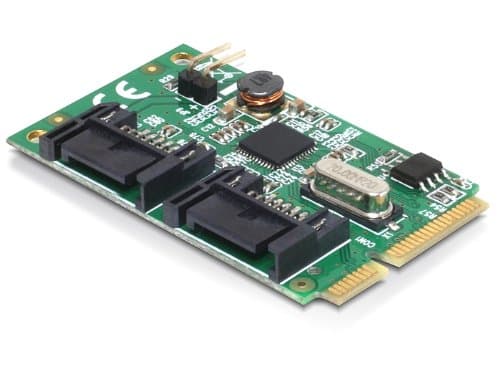 DeLOCK 95233, Mini PCI Express, SATA, Asmedia ASM1061, 6 Gbit/s, Windows XP/Vista/Vista-64/7/7-64, Linux 2.6