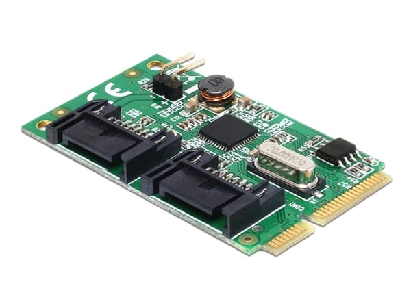 DeLOCK 95233, Mini PCI Express, SATA, Asmedia ASM1061, 6 Gbit/s, Windows XP/Vista/Vista-64/7/7-64, Linux 2.6