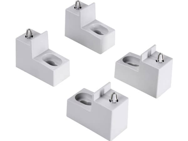 Fibox WMKQ50S Seinäkiinnike Harmaanvalkoinen (RAL 7035) 1 sarja