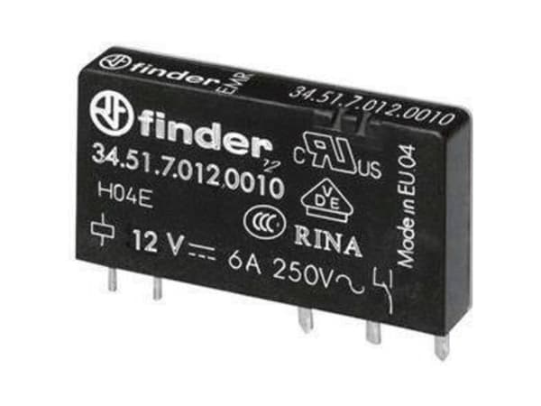 12VDC 6A-250VAC RELÆ 1 VEKSLER