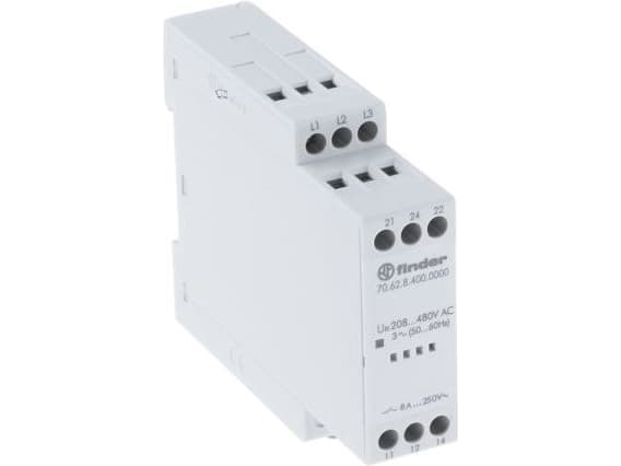 Övervakningsreläer 170 - 520 V/AC 2 x omkopplare Finder 70.62.8.400.0000 1 st