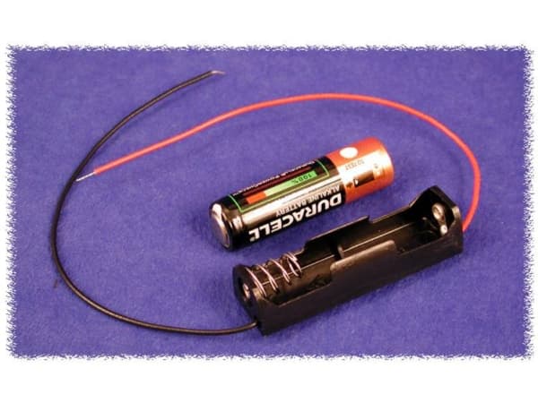 Hammond Electronics BH1AAW Batteriholder 1 x AA Plastic Sort 1 stk