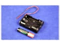 Miniatyrbilde 1 av 2: Hammond Electronics BH3AAAW Batteriholder 3 x AAA Plastic Sort 1 stk