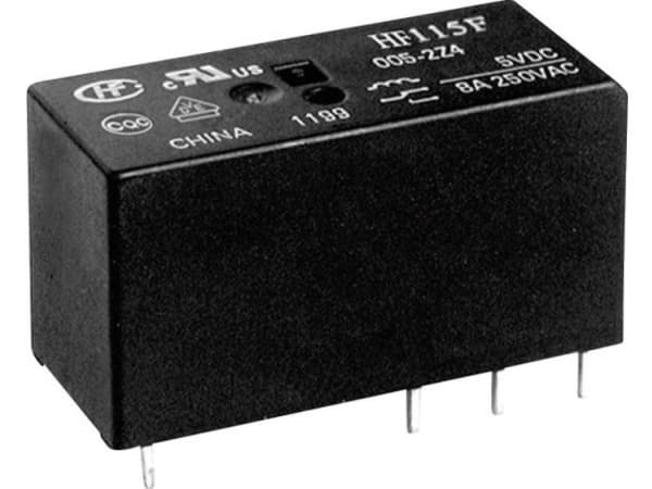 Hongfa HF115F/005-1HS3B(610) PCB-relä 5 V/DC 16 A 1 x gränslägesbrytare 1 st
