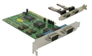 DeLock PCI-kort 4x seriell - seriell adapter - PCI - RS-232 - 4 Anschl?sse (89046)