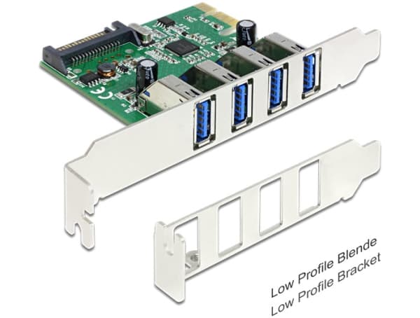 PCI EXPRESS-KORT > 4 X USB 3.0