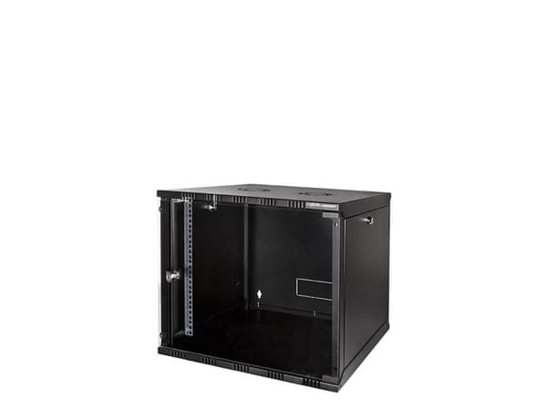 LogiLink W09A54B, Väggmonterad rack, 9U, 50 kg, 17 kg, Svart