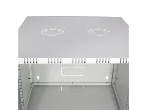 LogiLink W09A54G, Seinään asennettava laitekehikko, 9U, 50 kg, 17 kg, Harmaa