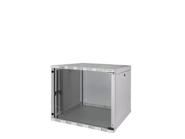 LogiLink W09A54G, Seinään asennettava laitekehikko, 9U, 50 kg, 17 kg, Harmaa