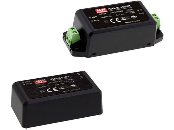 MEAN WELL IRM-30-24, 31,2 W, 85 - 264 V, 47 - 440 Hz, 0.5 - 0.75 A, 40 ms, 88,5%