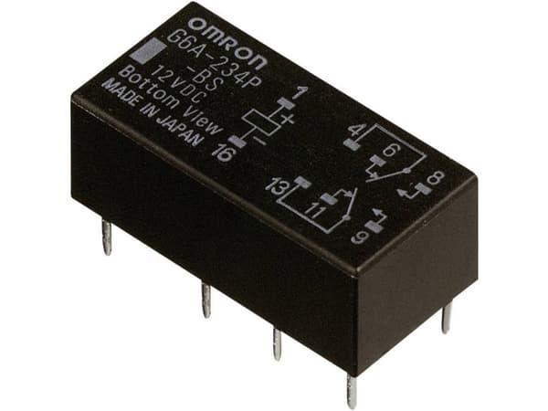 Omron G6A-274P-ST-US 5 VDC Tryckrelä 5 V/DC 2 A 2 x växel 1 st