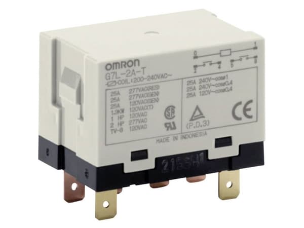 Omron G7L-2A-T 200-240 VAC Stikrelæ 240 V/AC 25 A 2 x sluttekontakt 1 stk