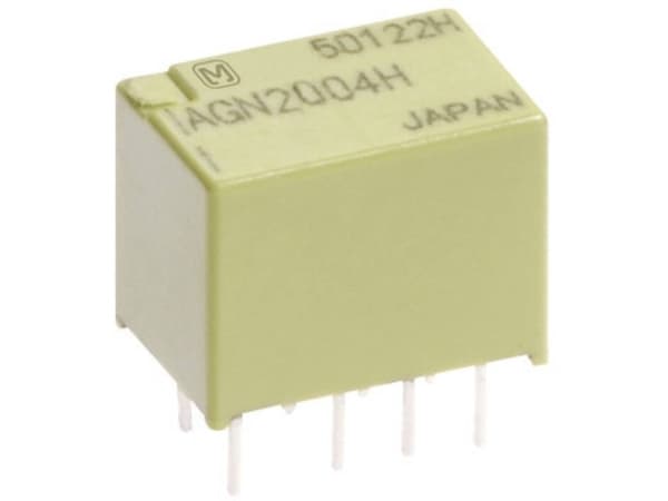 Panasonic AGN20012 Print relä 12 V/DC 1 A 2 x omkopplare 1 st