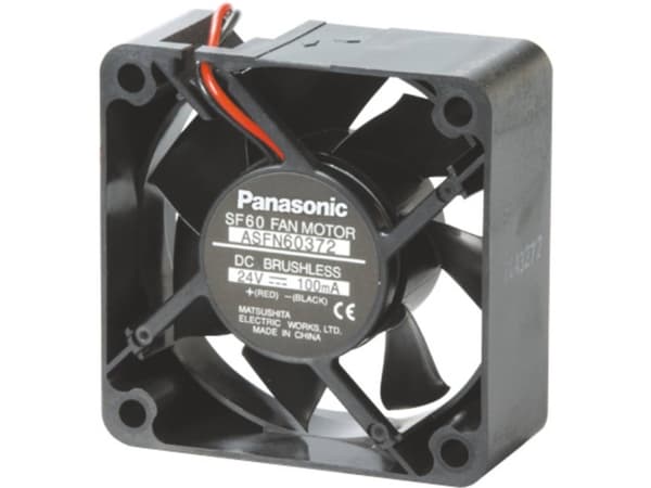 Panasonic ASFN64371 Aksial ventilator 12 V/DC 26.4 m³/h (L x B x H) 60 x 60 x 25 mm