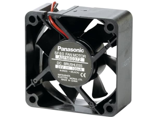Panasonic ASFN64371 Aksial ventilator 12 V/DC 26.4 m³/h (L x B x H) 60 x 60 x 25 mm