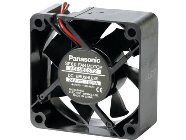 Panasonic ASFN64371 Aksial ventilator 12 V/DC 26.4 m³/h (L x B x H) 60 x 60 x 25 mm