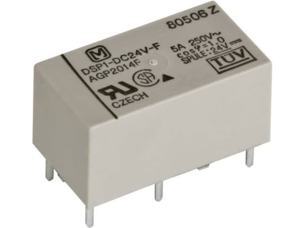 Panasonic DSP2A24 Tulostinrele 24 V/DC 5 A 2 x rajakytkin 1 kpl