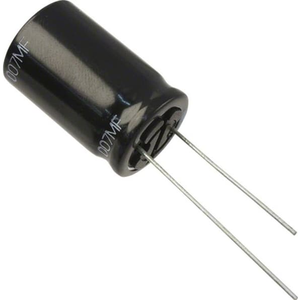 Panasonic EEUFR1J821B, Fast kondensator, Gjuten aluminium, Volym, Cylindrisk, Svart, Silver, ?DC