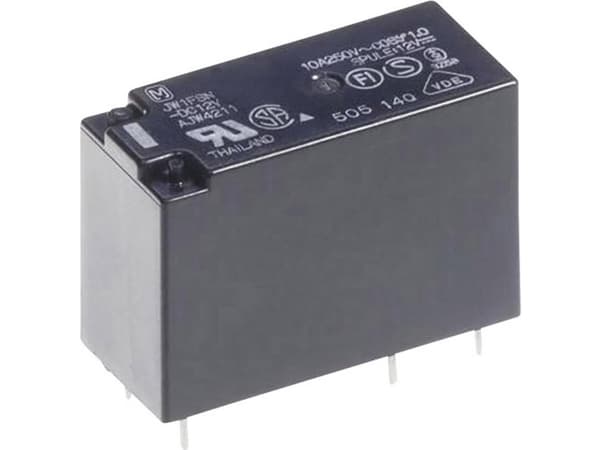 Panasonic JW2SN12 Print relä 12 V/DC 5 A 2 x omkopplare 1 st