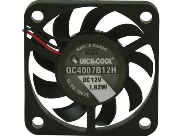 Quickcool Qc4007b12h Axeial Fan 12 V/Dc 10.82 M³/Hlxlxh 40 X 40 X