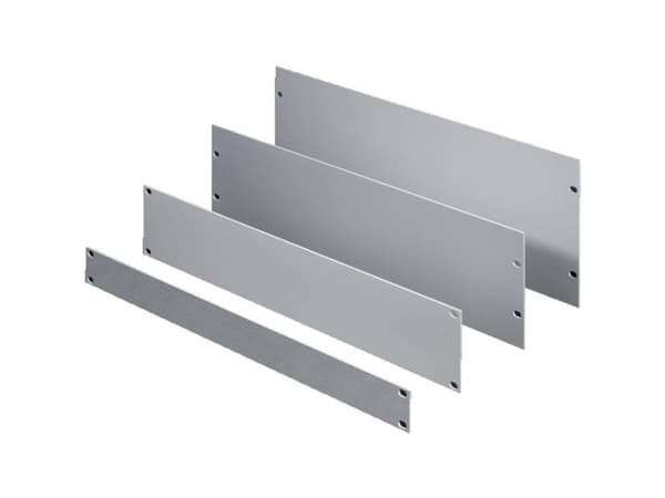 Rittal 1937.200, Platta till rackskåp, Vit, Gjuten aluminium, 12U, 48,3 cm (19"), 482,6 mm